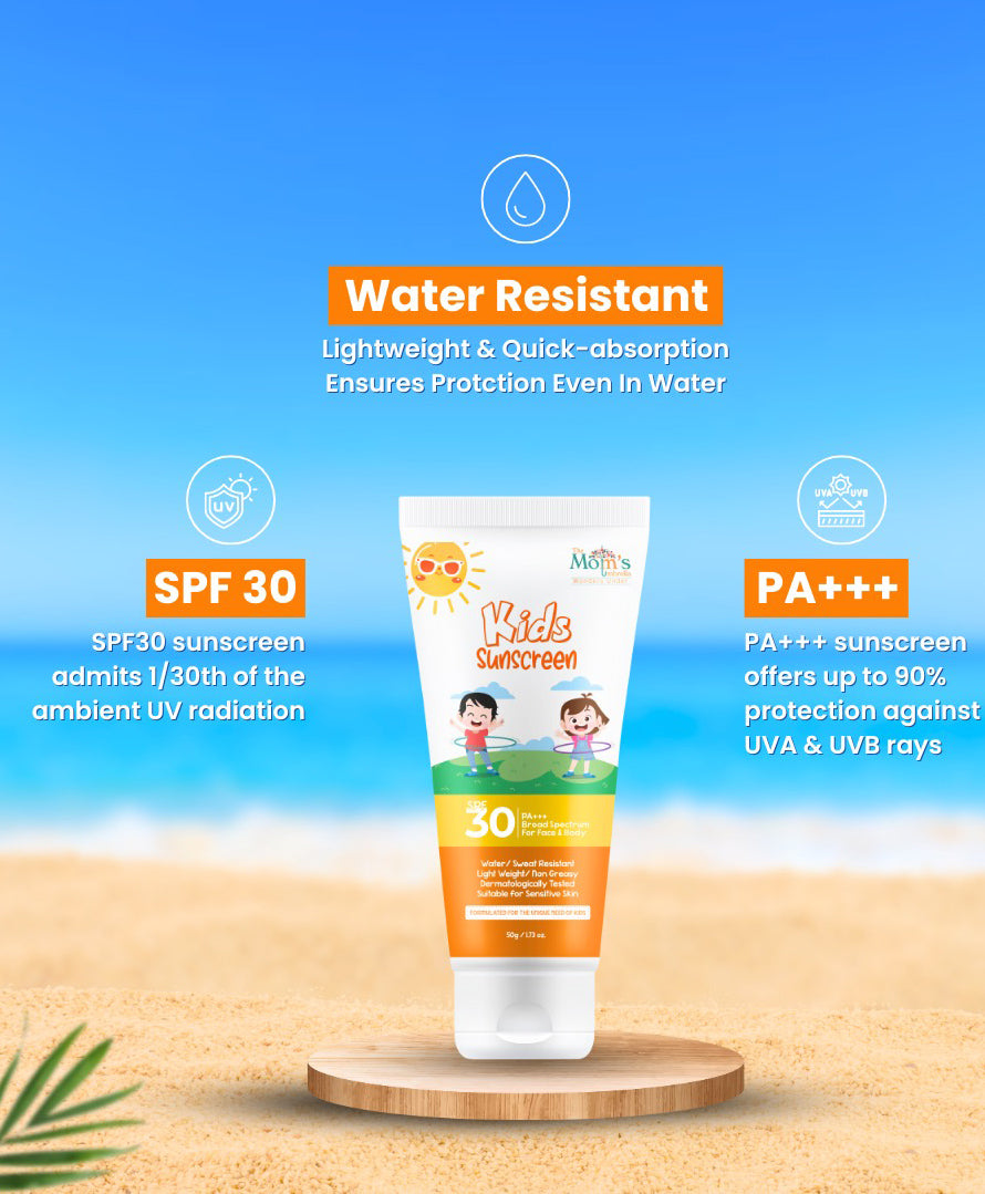 Kids Moisturising Ultra Light Sunscreen SPF 30+ PA+++ for Face & Body - 50 g