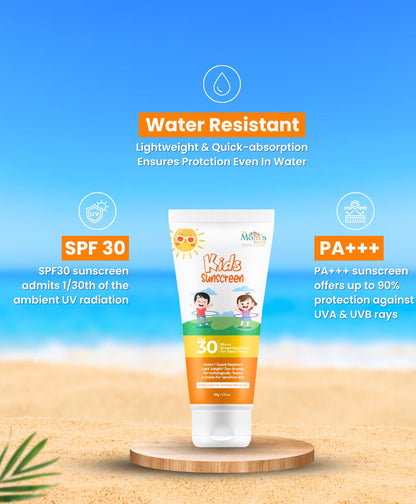 Kids Moisturising Ultra Light Sunscreen SPF 30+ PA+++ for Face & Body - 50 g