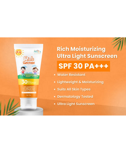 Kids Moisturising Ultra Light Sunscreen SPF 30+ PA+++ for Face & Body - 50 g