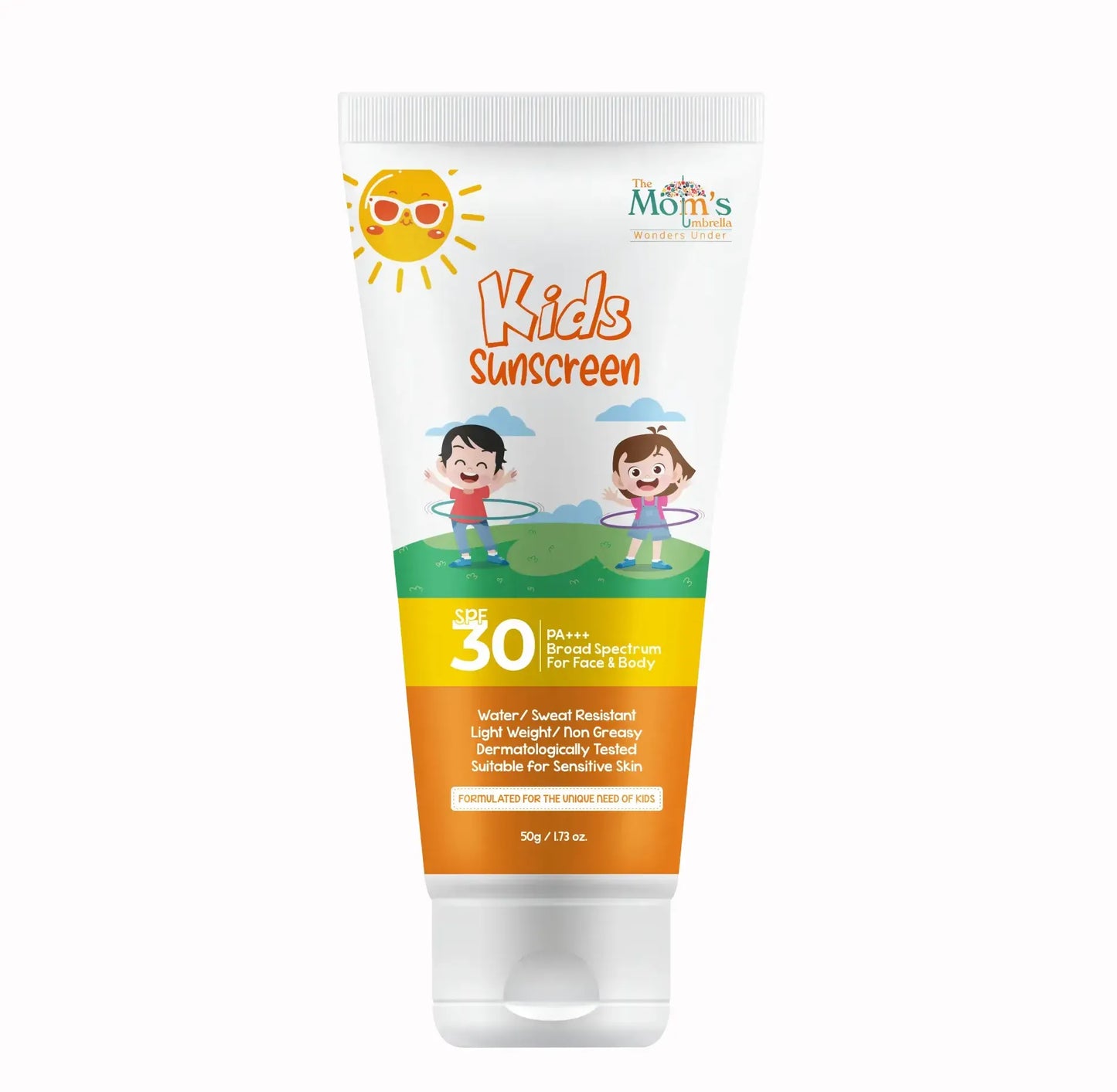 Kids Moisturising Ultra Light Sunscreen SPF 30+ PA+++ for Face & Body - 50 g